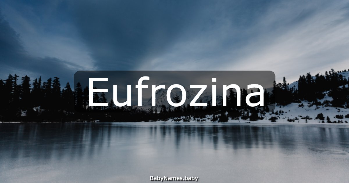 Eufrozina