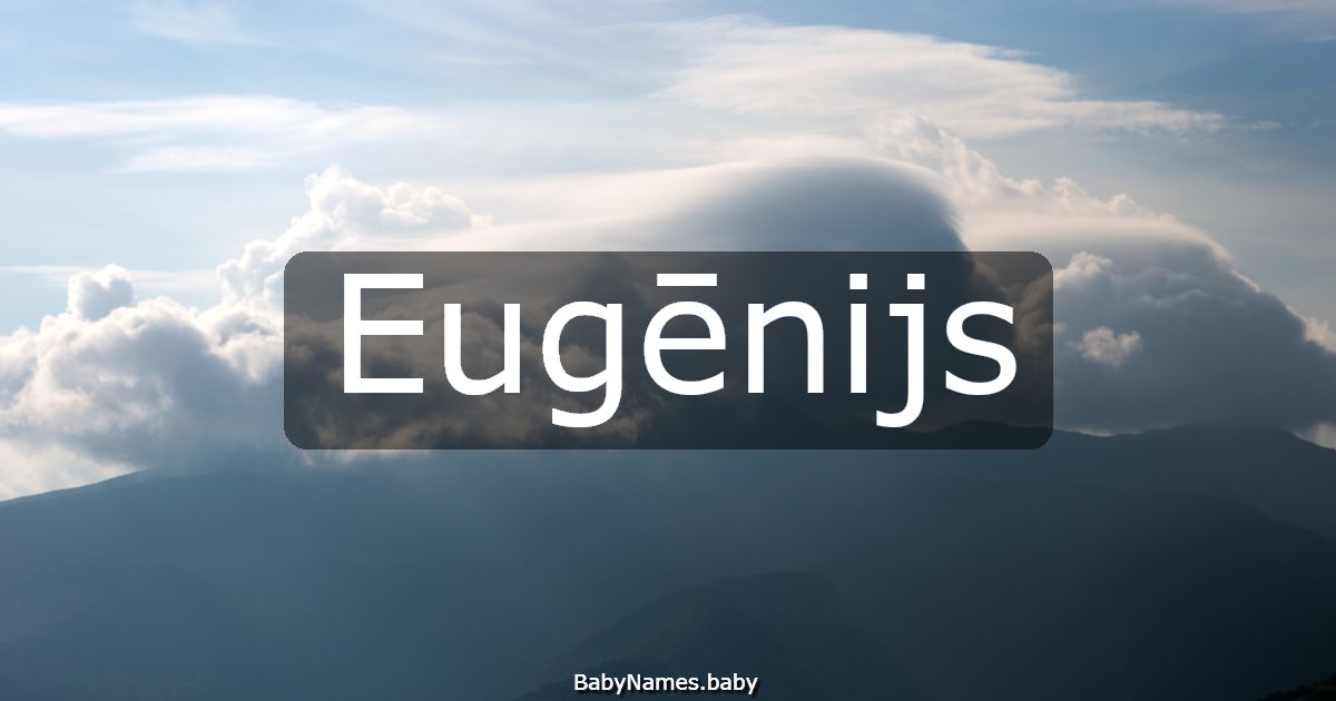 Eugēnijs