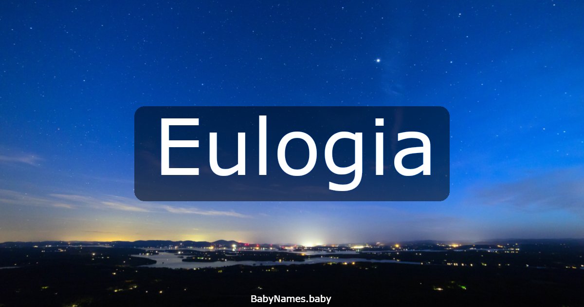 Eulogia