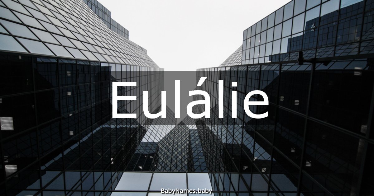 Eulálie