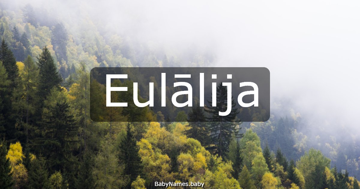 Eulālija