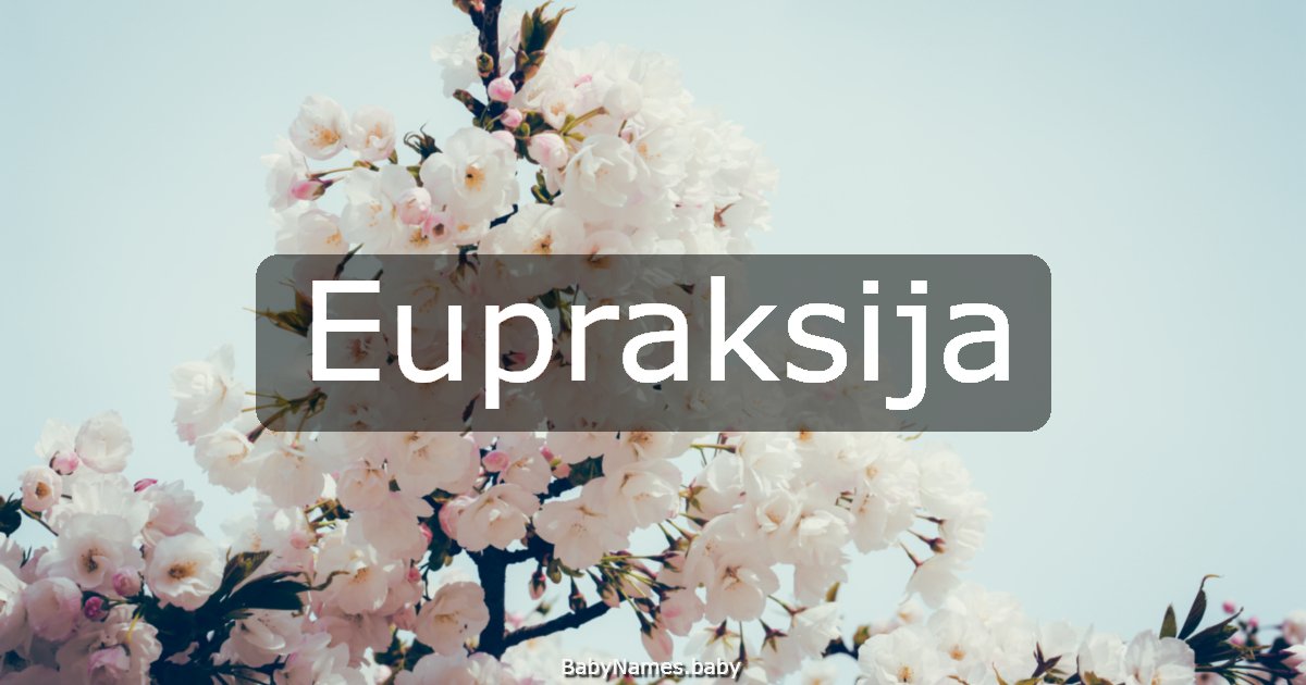 Eupraksija
