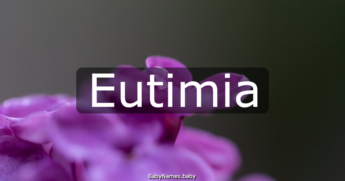 Eutimia
