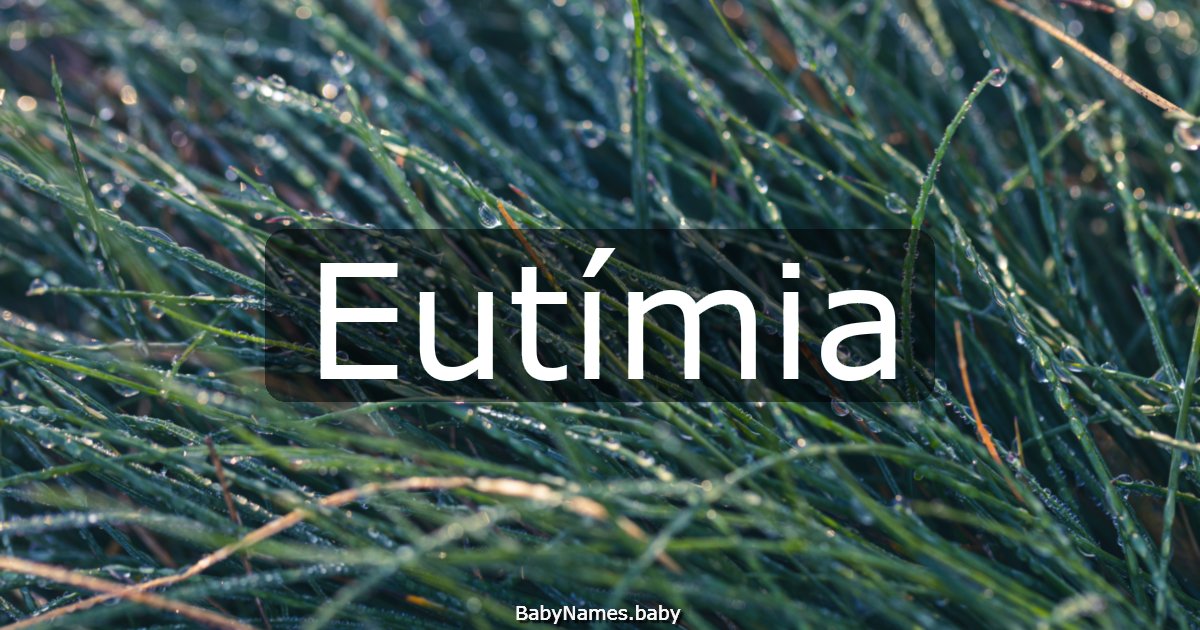 Eutímia