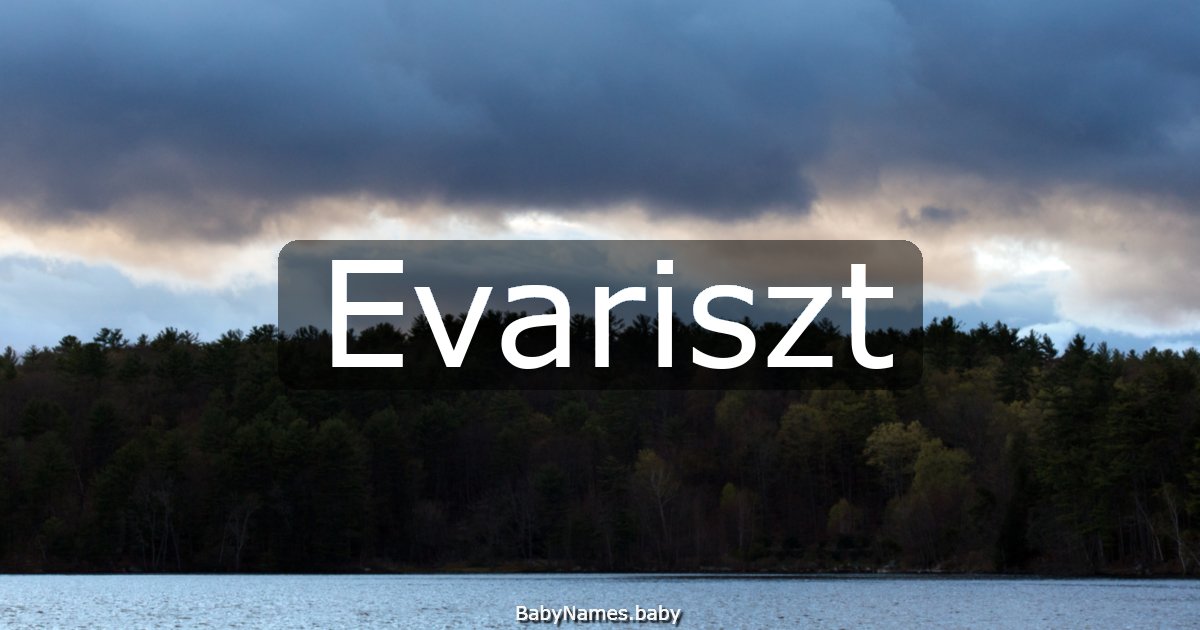 Evariszt