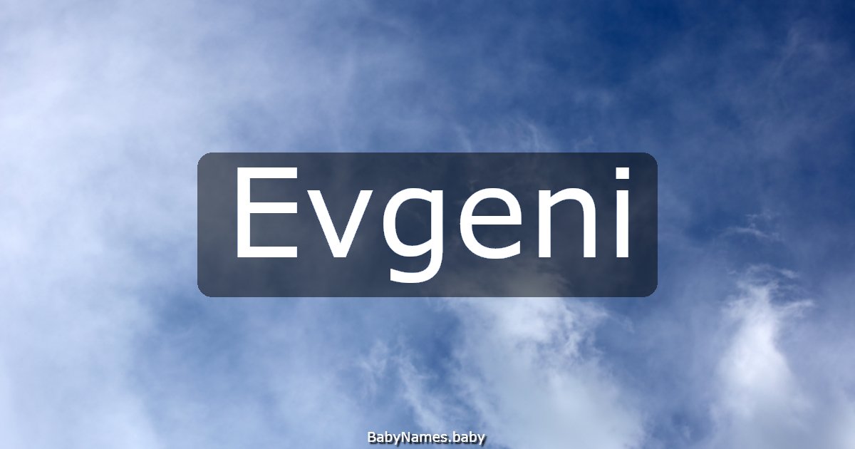Evgeni