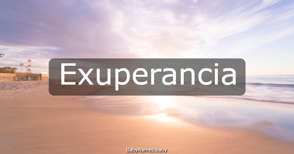 Exuperancia