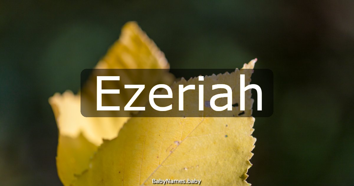 Ezeriah