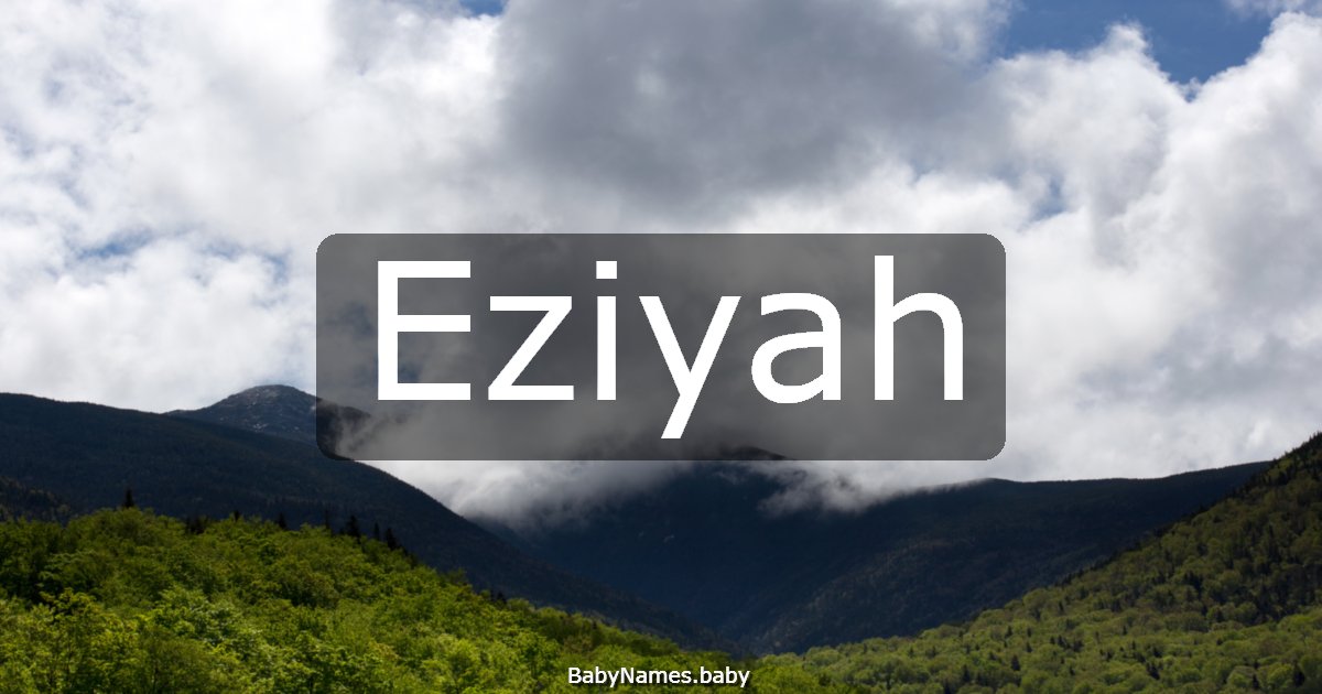 Eziyah