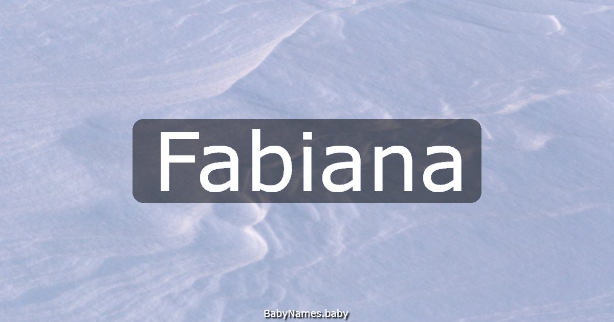 Fabiana