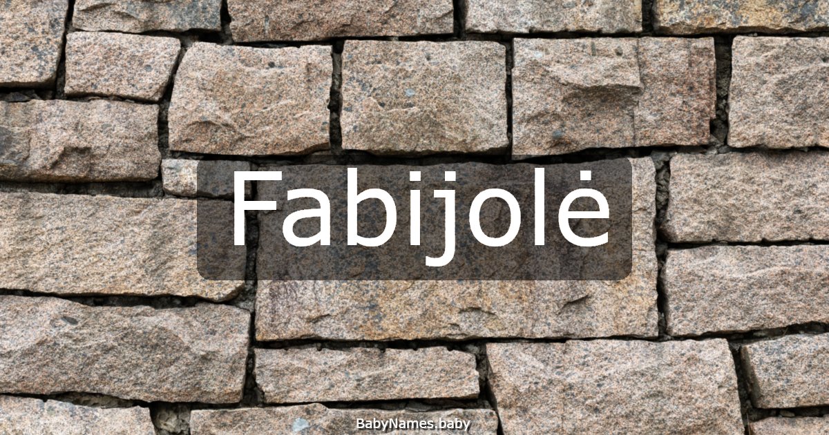 Fabijolė