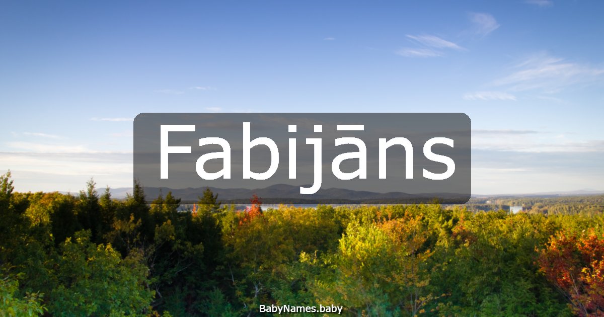 Fabijāns