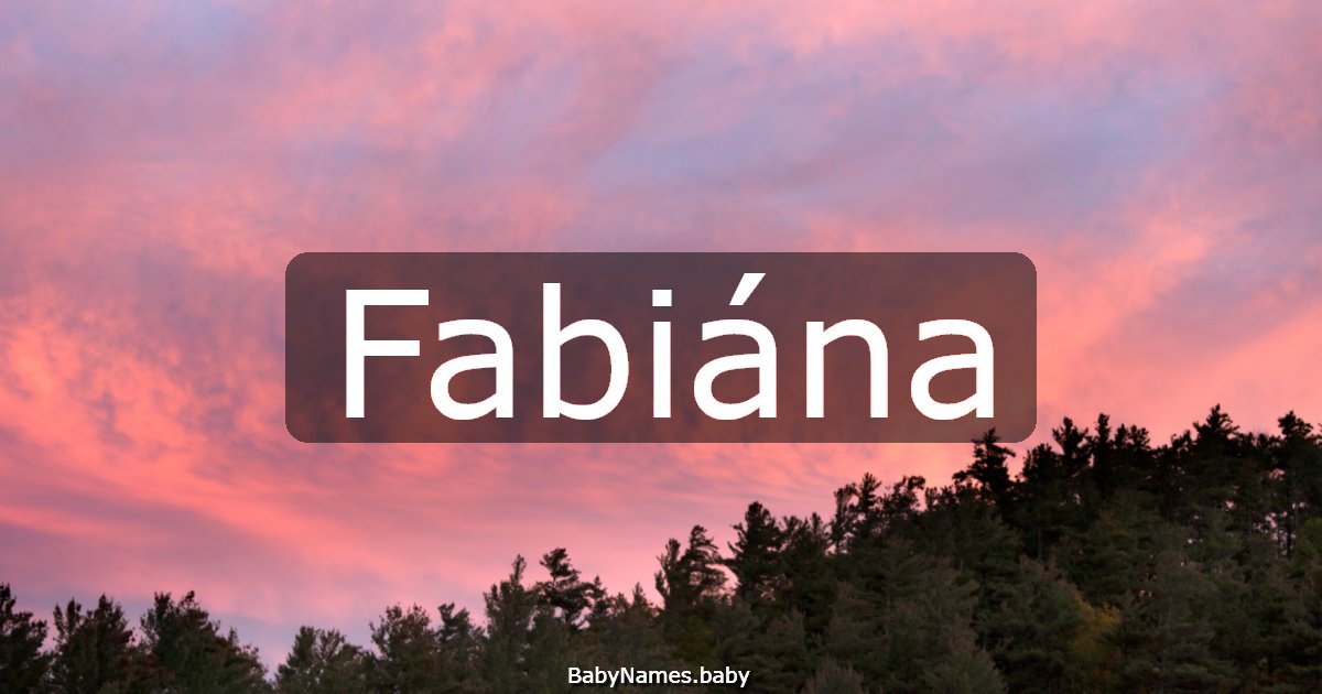Fabiána