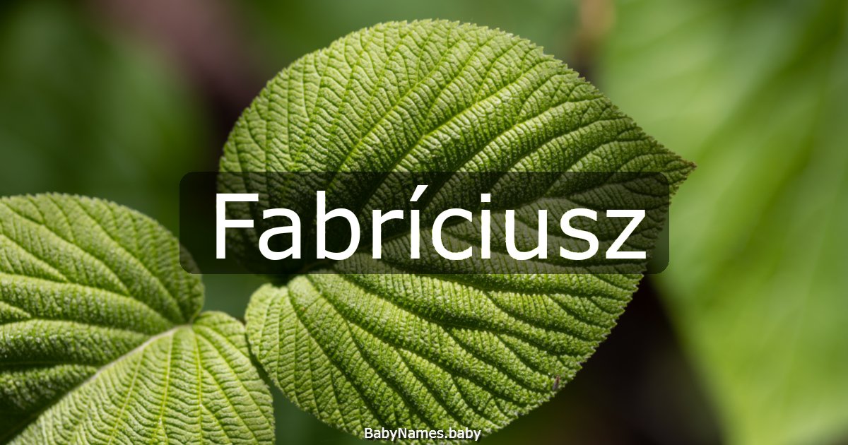 Fabríciusz