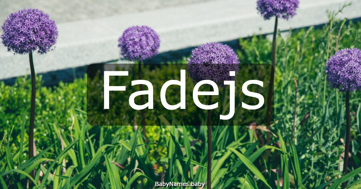 Fadejs