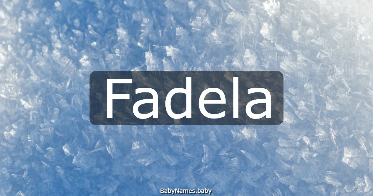 Fadela