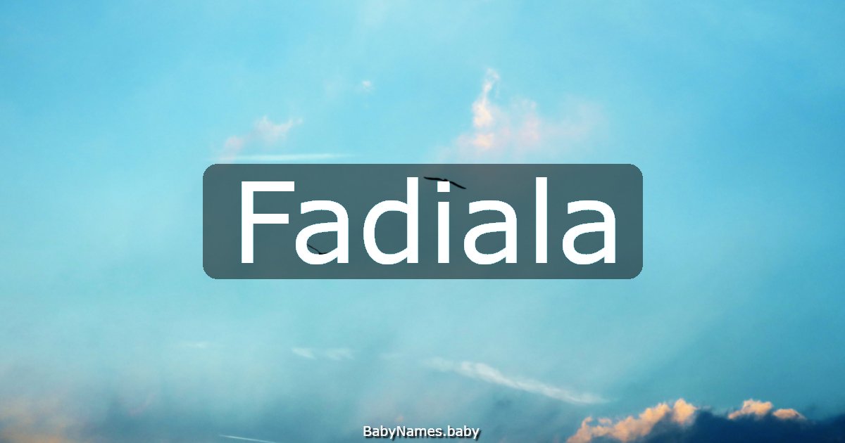 Fadiala