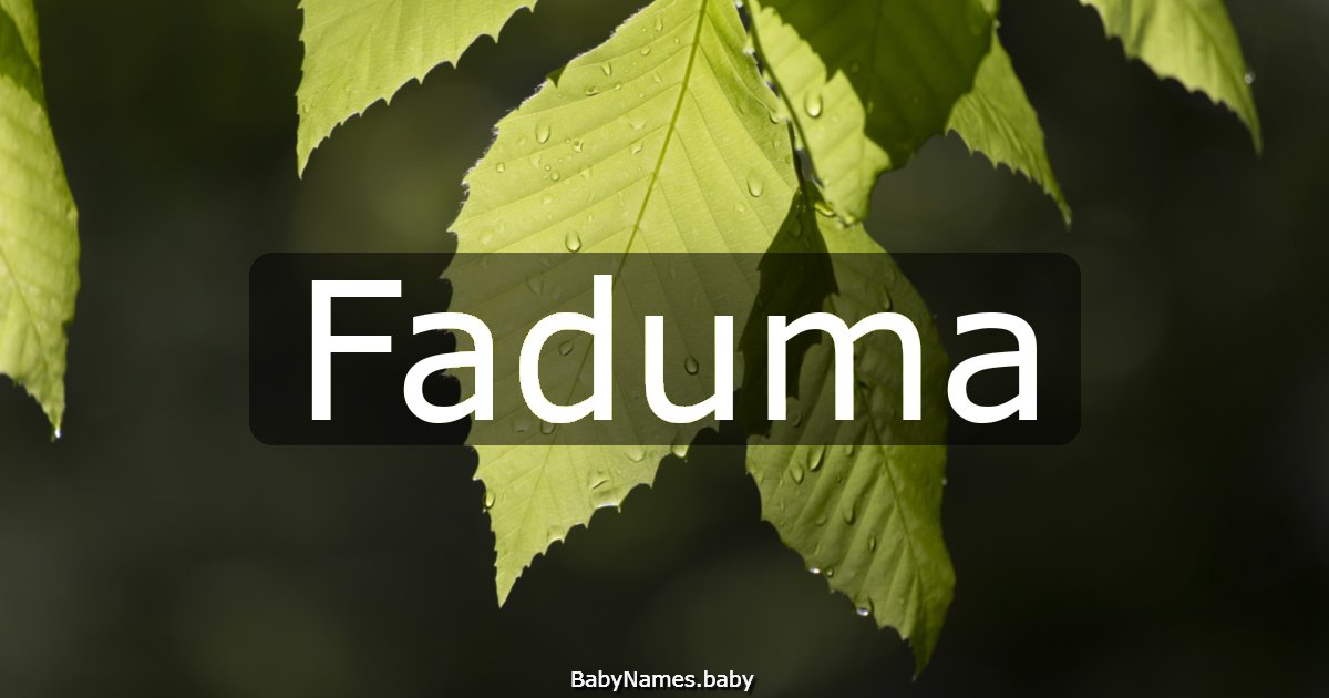 Faduma