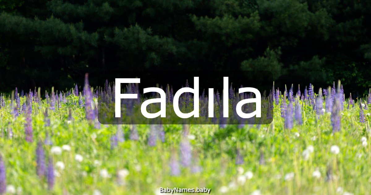 Fadıla