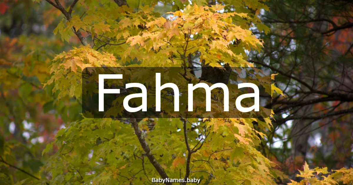 Fahma