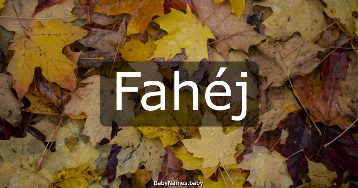 Fahéj
