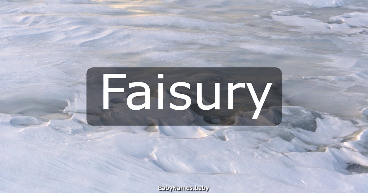 Faisury