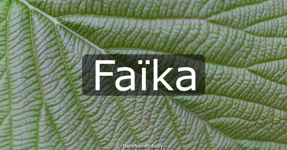 Faïka