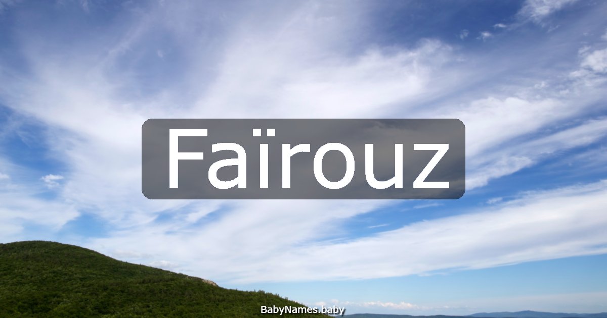 Faïrouz