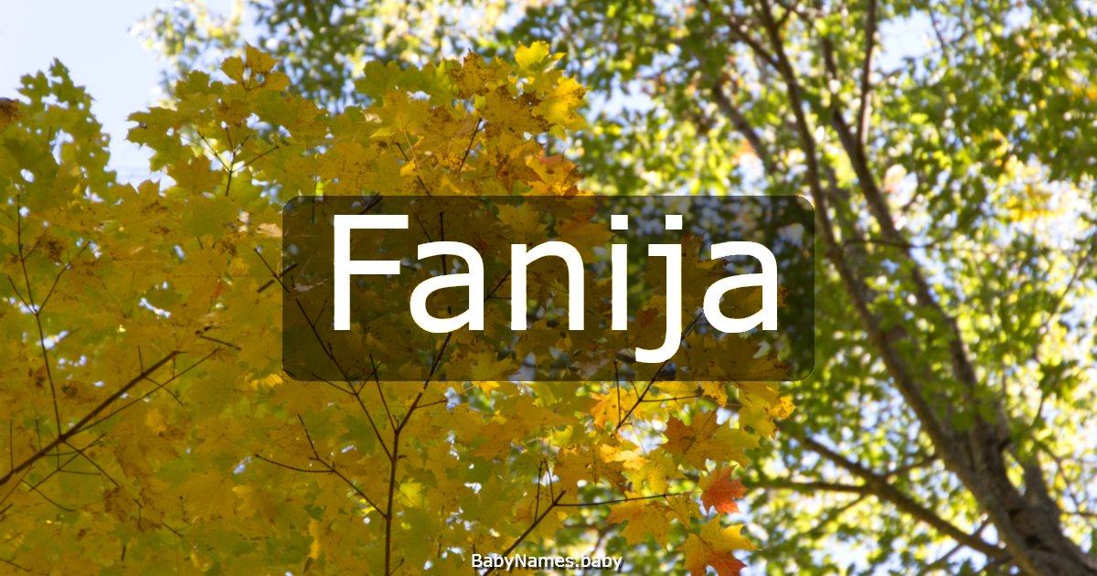 Fanija