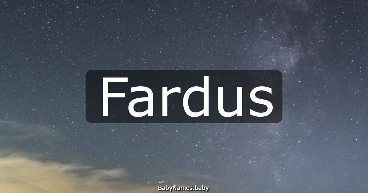 Fardus