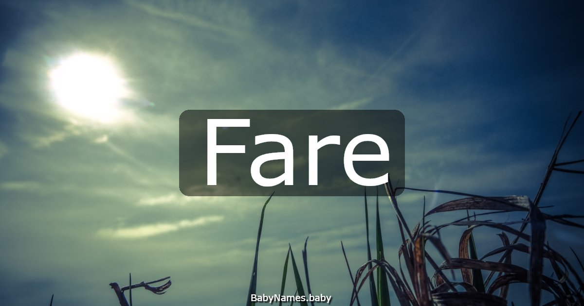 Fare