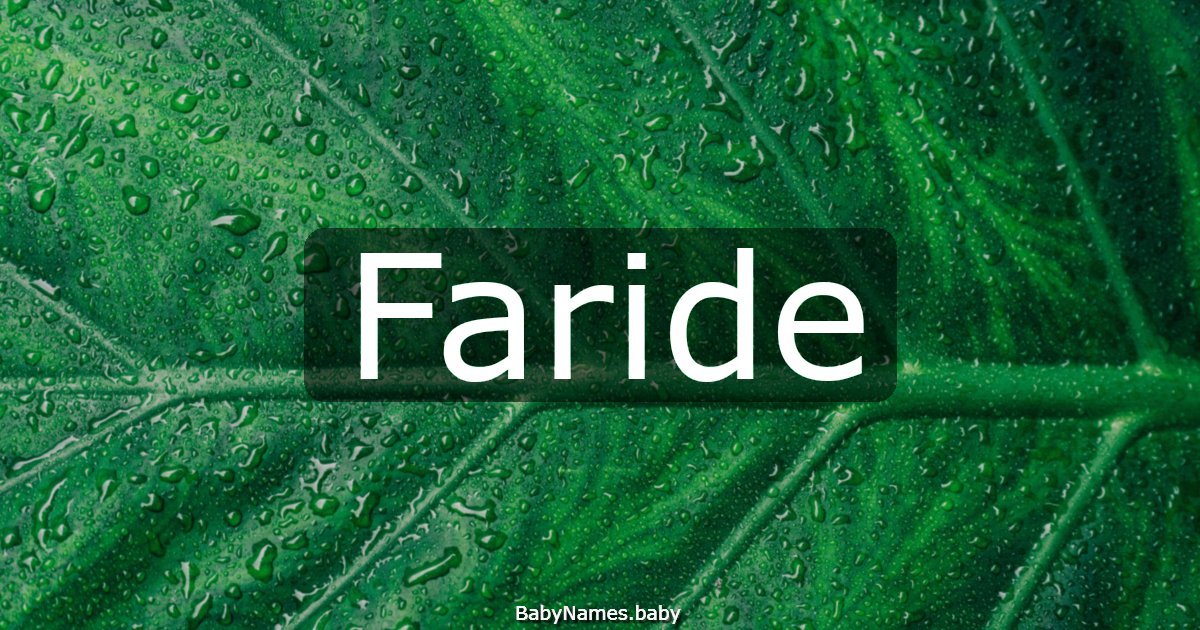 Faride