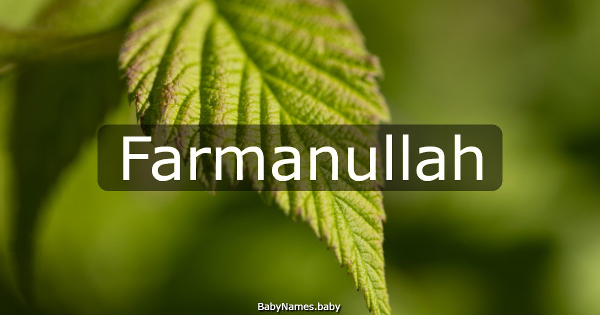 Farmanullah