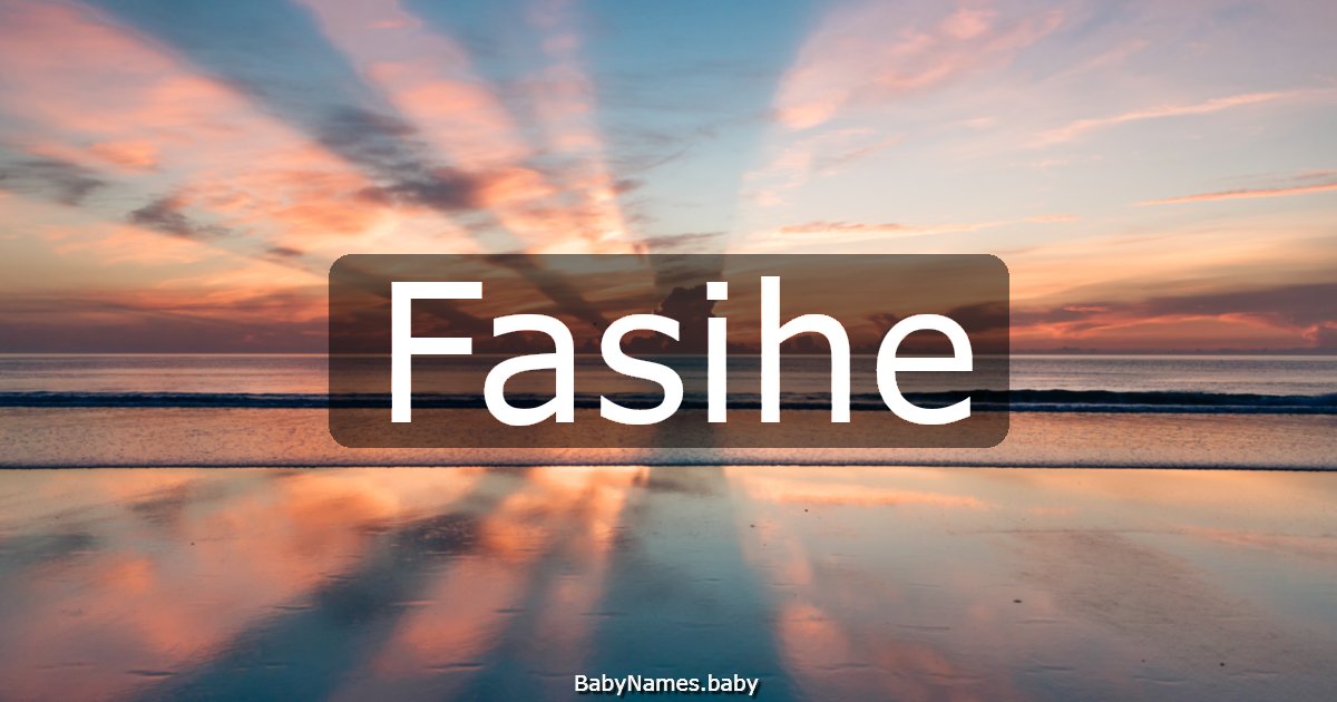 Fasihe