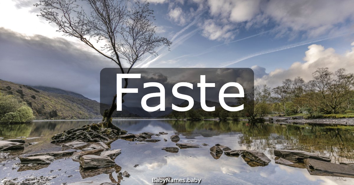 Faste