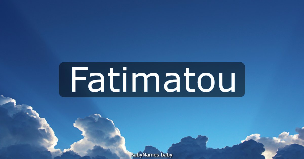 Fatimatou
