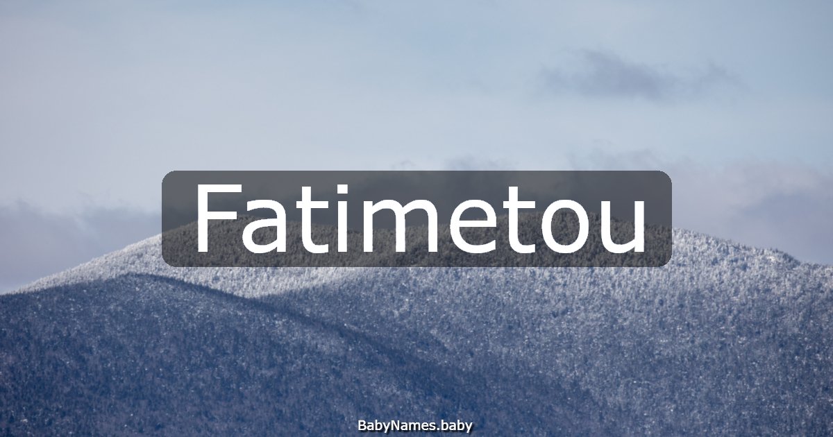 Fatimetou