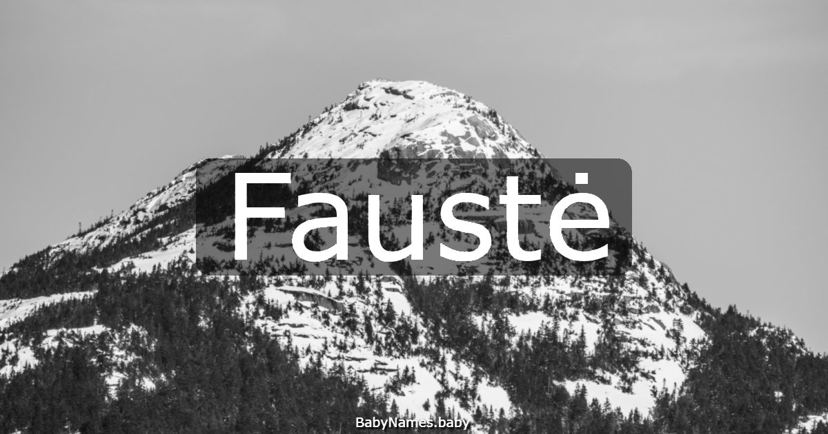 Faustė