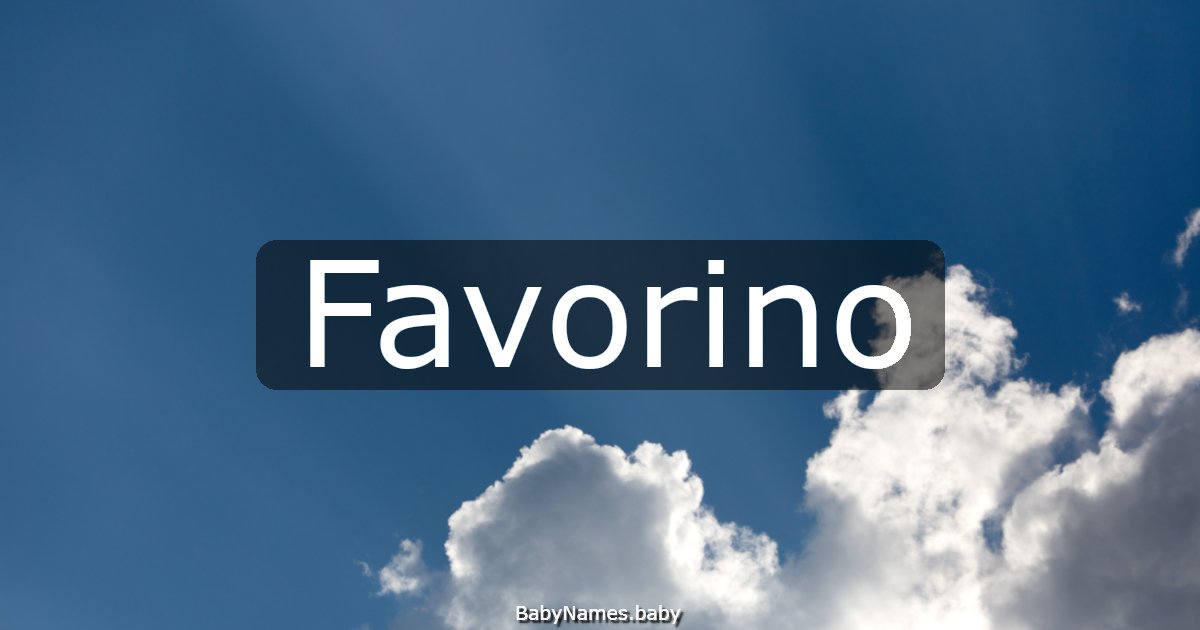 Favorino