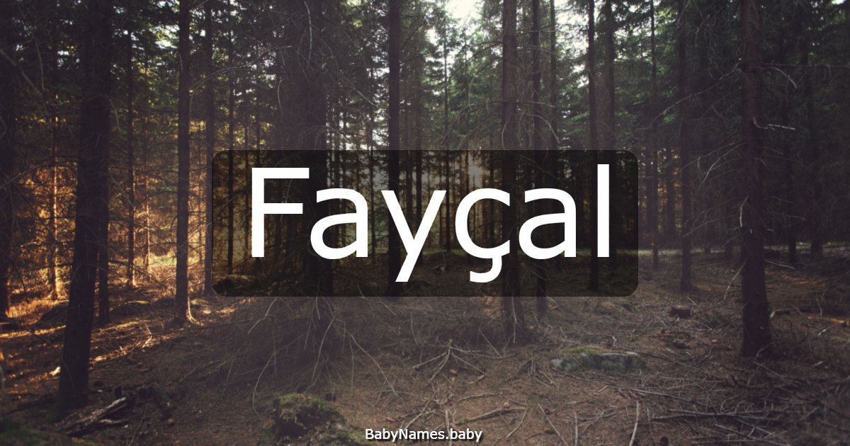 Fayçal