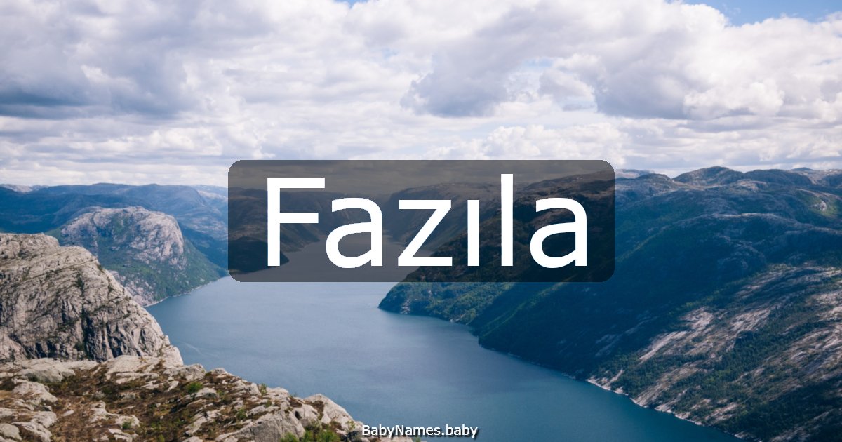Fazıla