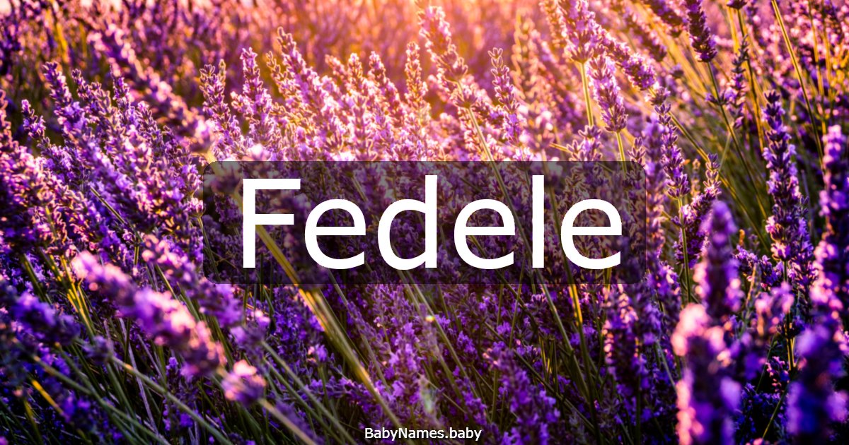 Fedele