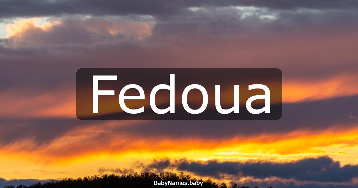 Fedoua
