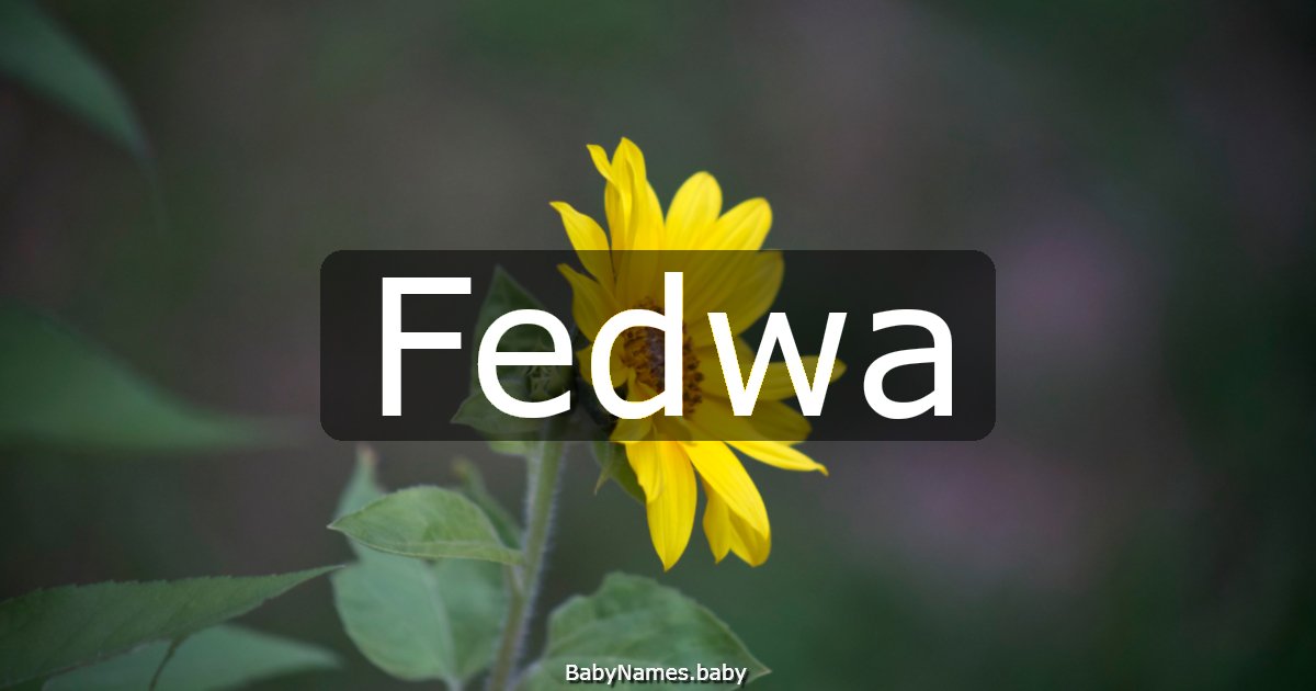 Fedwa
