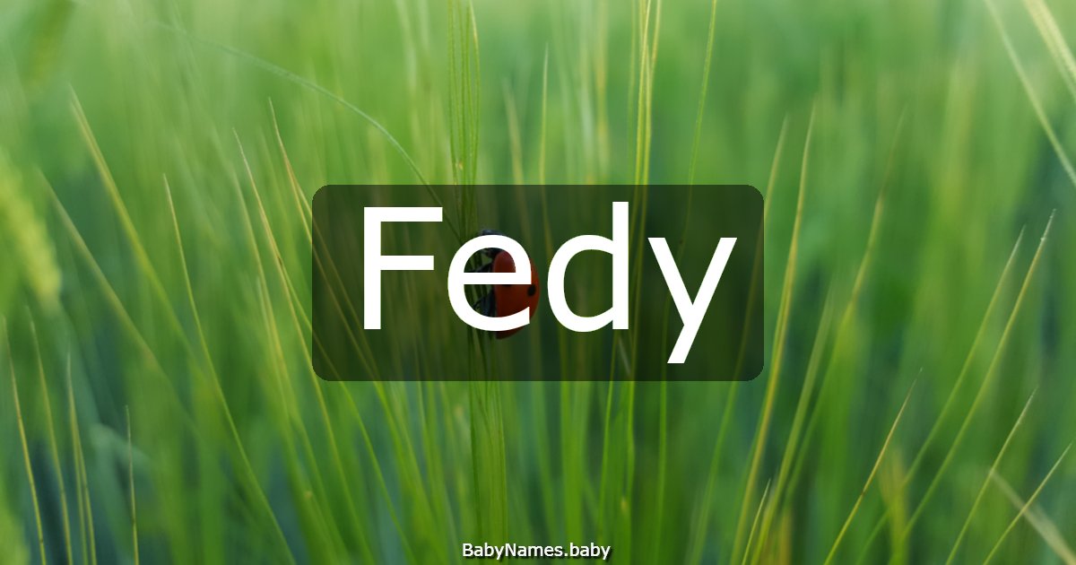 Fedy