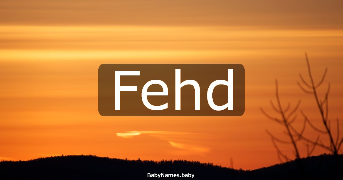 Fehd
