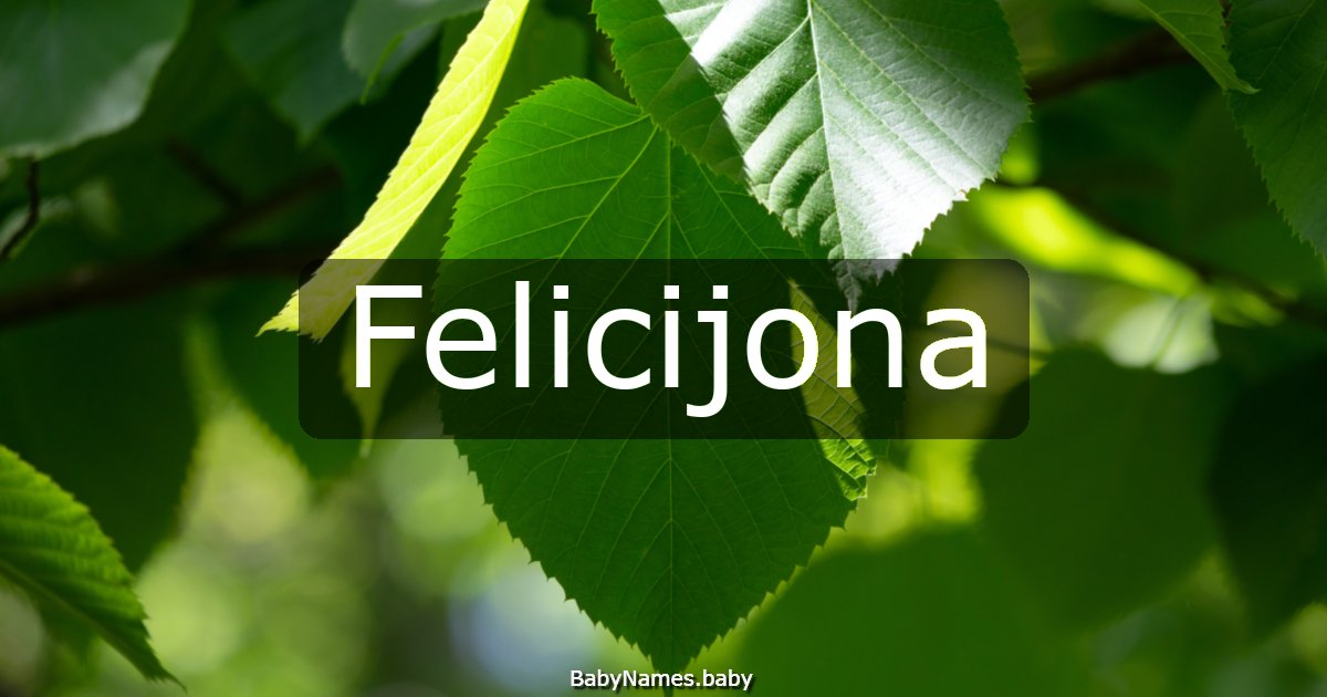Felicijona