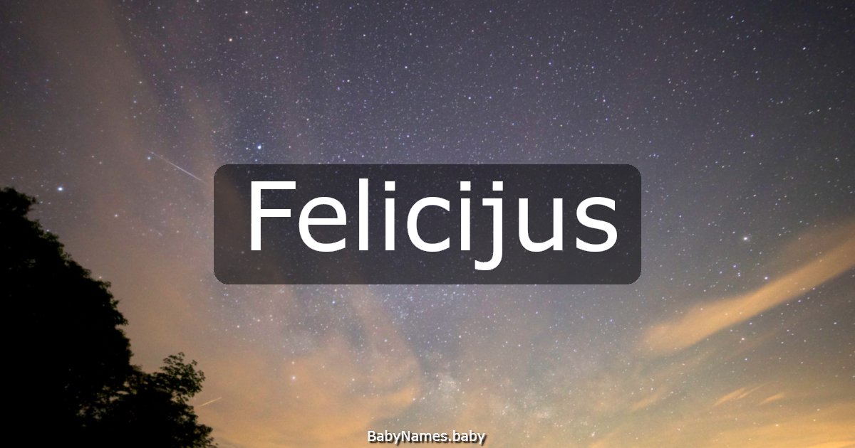 Felicijus