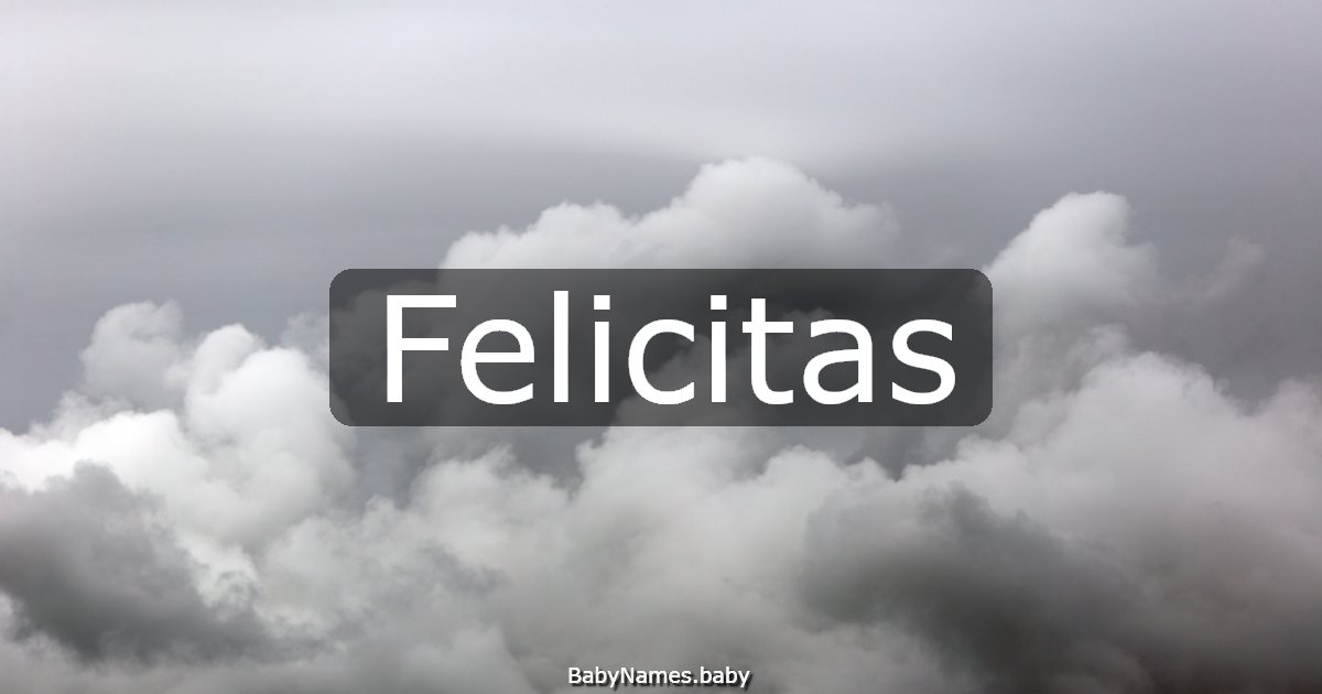 Felicitas