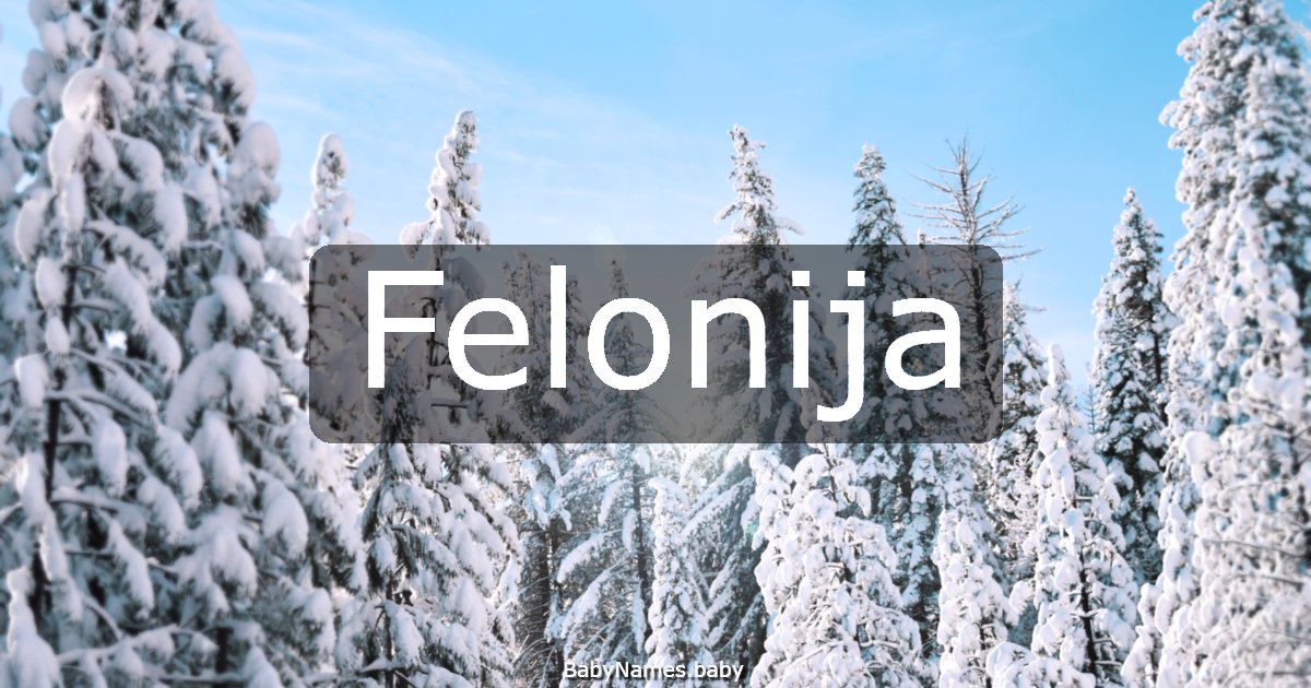 Felonija